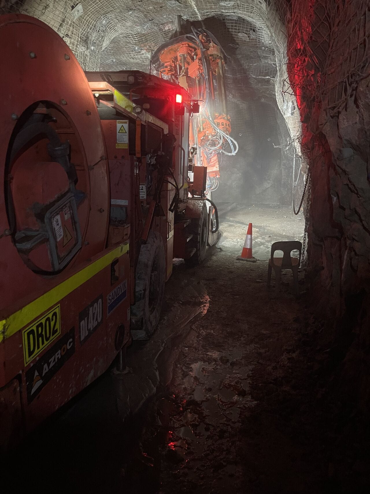 Underground mining safety inspection
