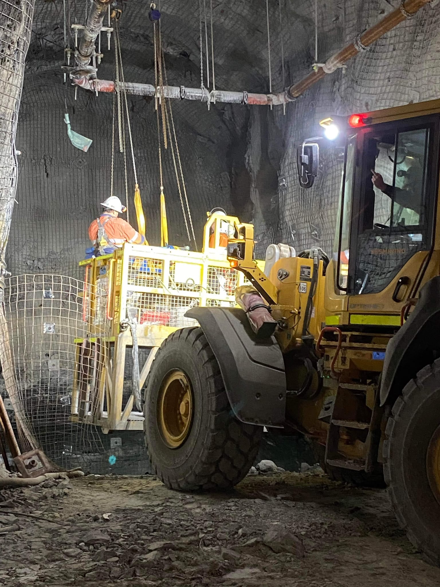 Underground paste fill crew mobilisation at Golden Grove